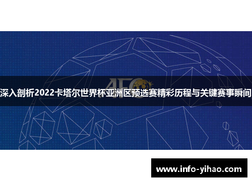 深入剖析2022卡塔尔世界杯亚洲区预选赛精彩历程与关键赛事瞬间