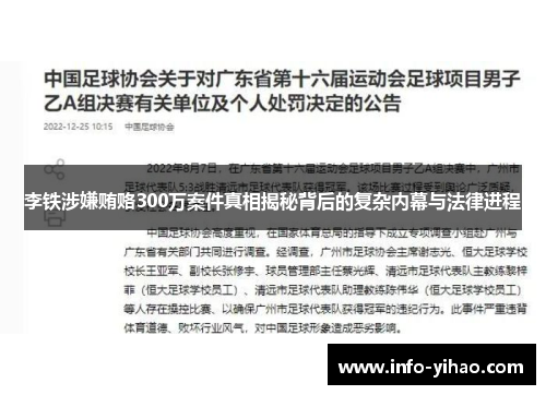 李铁涉嫌贿赂300万案件真相揭秘背后的复杂内幕与法律进程