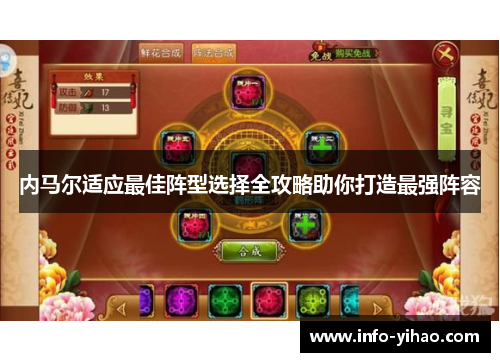 内马尔适应最佳阵型选择全攻略助你打造最强阵容